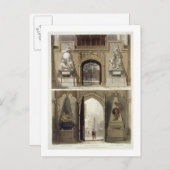 聖歌隊の入口と西玄関 ポストカード (正面/裏面)