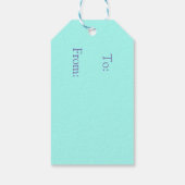 聖歌隊の猫とマウスがクリスマスキャロルを歌う ギフトタグ (裏面)