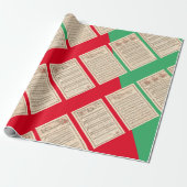 聖歌隊の賛美ヴィンテージ広場クリスマス ラッピングペーパー (アンロールド)