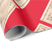 聖歌隊の賛美ヴィンテージ広場クリスマス ラッピングペーパー (ロールコーナー)