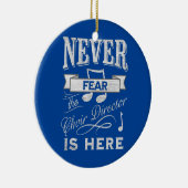 聖歌隊の院長が聖歌隊を恐れない セラミックオーナメント (右)