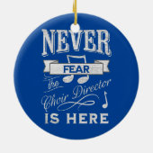 聖歌隊の院長が聖歌隊を恐れない セラミックオーナメント (裏面)