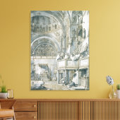 聖歌隊は聖マルコ大聖堂で歌っていた キャンバスプリント (インサイチュ (リビング))