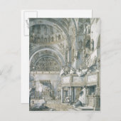 聖歌隊は聖マルコ大聖堂で歌っていた ポストカード (正面/裏面)