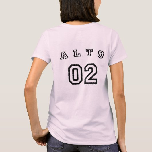 聖歌隊はALTO 02女性のTシャツを培養します Tシャツ (裏面)