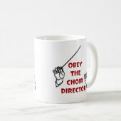 聖歌隊ディレクターに従って下さい コーヒーマグカップ (正面右)