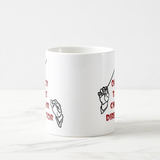 聖歌隊ディレクターに従って下さい コーヒーマグカップ (中央)