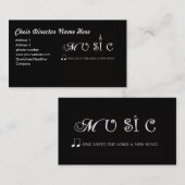 聖歌隊ディレクター名刺 名刺 (正面/裏面)