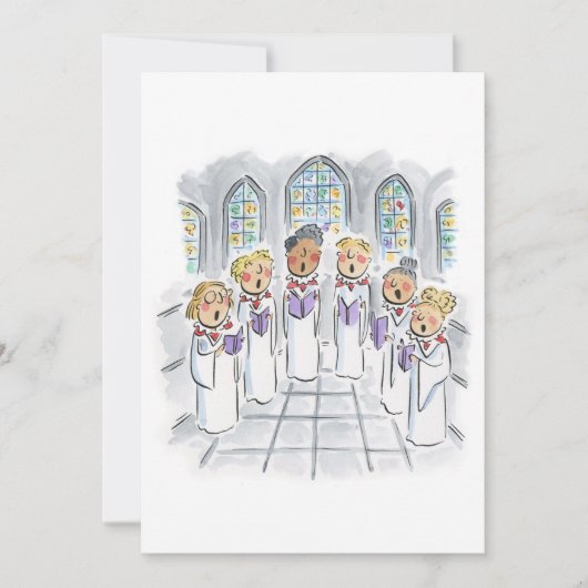 聖歌隊員 招待状 (正面)