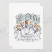 聖歌隊員 招待状 (正面/裏面)