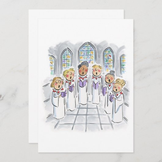 聖歌隊員 招待状 (正面/裏面)
