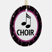 聖歌隊音楽ノートのオーナメントのギフト セラミックオーナメント (右)