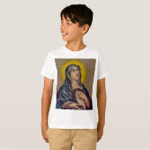 聖母の嘆き スタバト・マーテル 信心深いアート Tシャツ (正面フル)