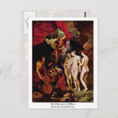 『聖母の教育』（せいぼのきょういく、The Education of Mary）、ピーテル・パウル・ ポストカード (正面/裏面)