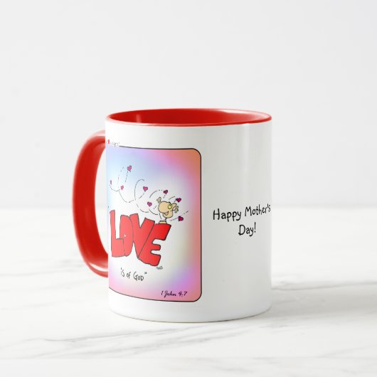 聖母の日のためのキリスト教のコーヒーマグと詩 マグカップ (正面左)