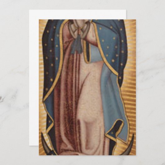 聖母グアダルペ 招待状 (正面/裏面)