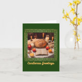 聖母グリーティングカード カード (黄色い花)