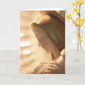 聖母グリーティング/ノートカード カード (黄色い花)