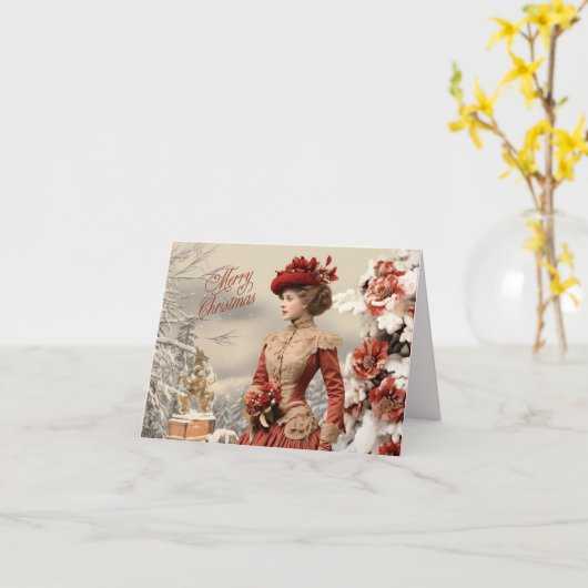 聖母ビクトリアン祭 カード (黄色い花)