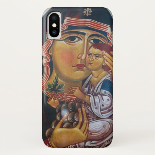 聖母マリアとイエスのアート Case-Mate iPhoneケース (裏面)