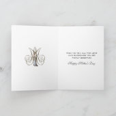 聖母マリアとイエス キリスト 教会 母の日 カード (内部)