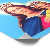 聖母マリアとイエス ポスター (角)