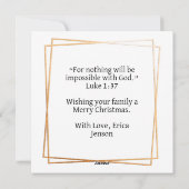 聖母マリアと幼児イエス | クリスマス (裏面)