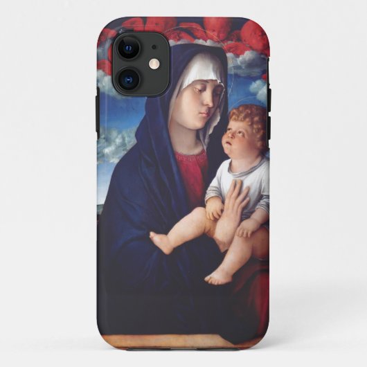 聖母マリアと幼子イエスのクラシック宗教美術 Case-Mate iPhoneケース (裏面)
