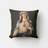 聖母マリアのカトリック教徒の完全なハート クッション (正面)