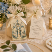 聖母マリアのカトリック結婚式祈祷カード