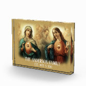 聖母マリアのハートのイエス・キリスト家族の記念品 フォトブロック (右)