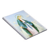 聖母マリアの三日月形の月のノート ノートブック (右側)