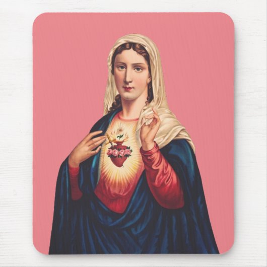 聖母マリアの不動の心 マウスパッド (正面)