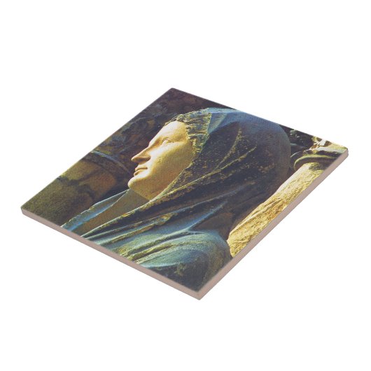 聖母マリアの彫像 タイル (側面)