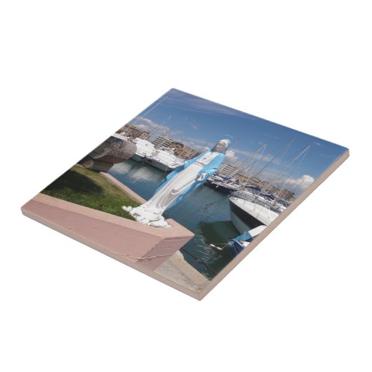 聖母マリアの彫像 タイル (側面)