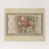 聖母マリアの母ベビーのイエス・キリストの賛美された子ヒツジ ジグソーパズル (横)