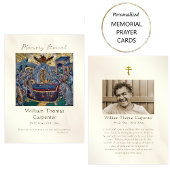 聖母マリアの眠り 葬儀祈祷カード プレイスカード