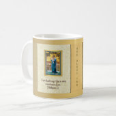 聖母マリアの神はコーヒー・マグ賛美します コーヒーマグカップ (正面左)