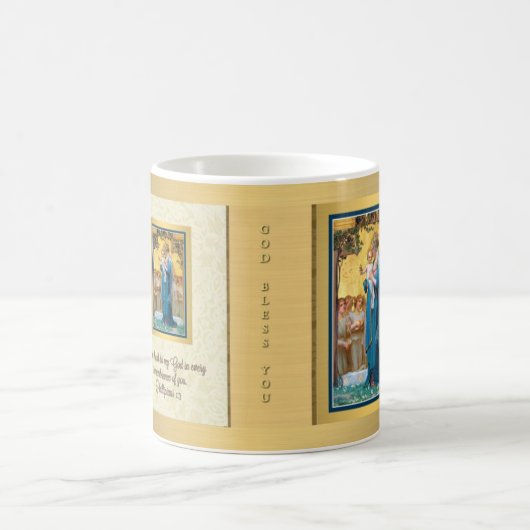 聖母マリアの神はコーヒー・マグ賛美します コーヒーマグカップ (中央)