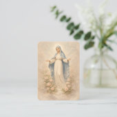 聖母マリアの薔薇の追悼記念品 名刺 (スタンド正面)