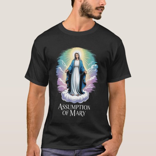 聖母マリアの被昇天 カトリック信徒の聖母 Tシャツ (正面)