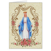 聖母マリアの賛美されたカトリック教の哀悼は感謝していしています (正面)