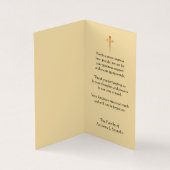 聖母マリアの賛美されたカトリック教の哀悼は感謝していしています 名刺 (内部)