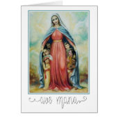 聖母マリアの賛美されたカトリック教の宗教子供 (正面)