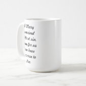 聖母マリアの賛美されたマグ コーヒーマグカップ (正面左)