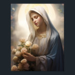 聖母マリアの魅惑の幻 ポスター<br><div class="desc">AIの力によって生み出された聖マリアの魅惑的なイメージ。この最高傑作は、深い畏敬の念、母のような愛、揺るぎないスピリチュアルの献身を発散し、祈りの言葉と反射宇宙の理想的な中心となる。</div>