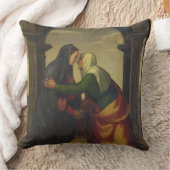 聖母マリアへのSt.エリザベスの訪問 クッション (ブランケット)