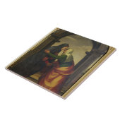 聖母マリアへのSt.エリザベスの訪問 タイル (側面)