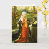 聖母マリアを想像するセントアンナ カード (黄色い花)