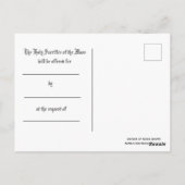 聖母マリアイエス・キリストのカトリック教の多くの提供 ポストカード (裏面)